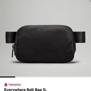 lululemon Black Belt Bag